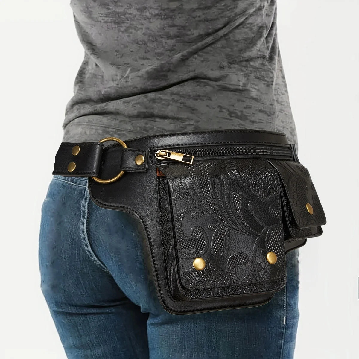 Versatile Outdoor Waist Bag Adjustable Strap Multi Pocket Hip Pack Hiking Camping Travel Daily Use Unisex Casual Storage Pouch
