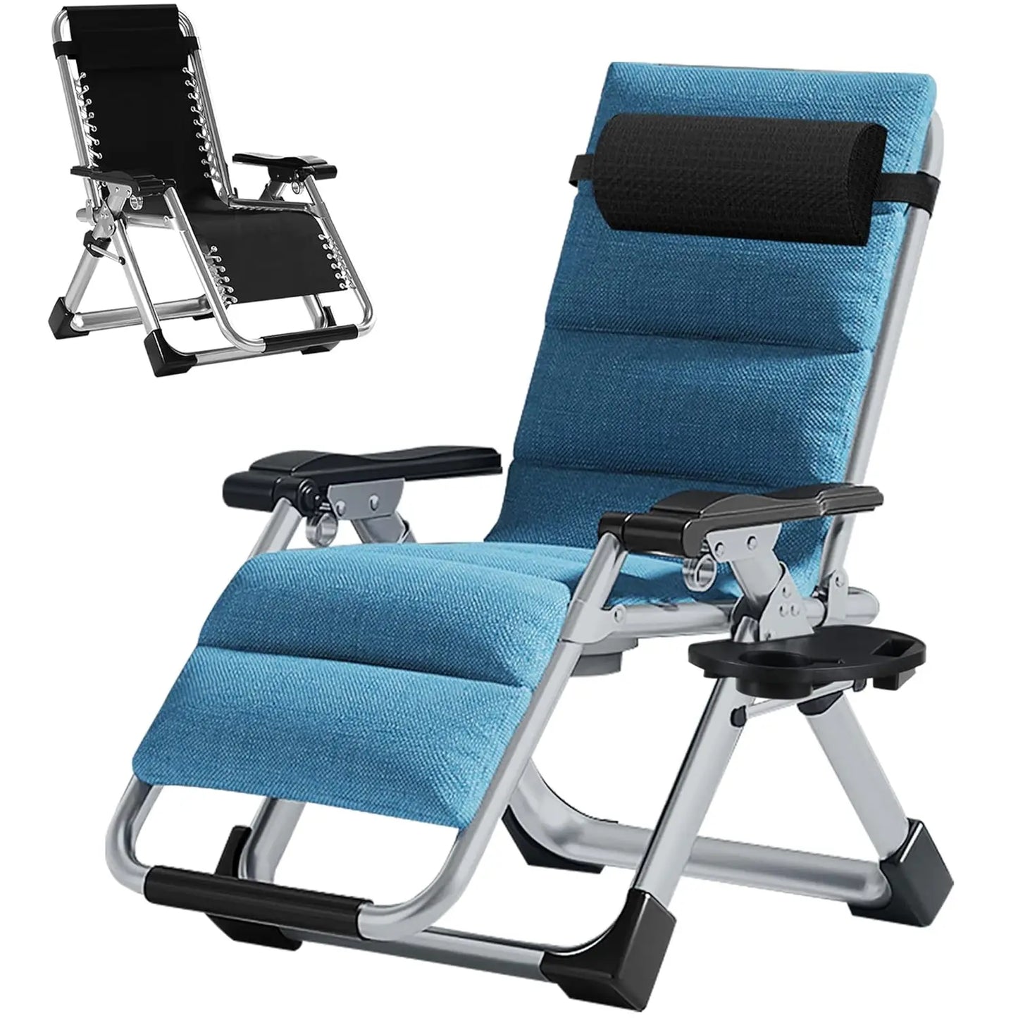 Zero Gravity Chair,Premium Outdoor Lawn Folding Lounge Chairs,Sturdy Adjustable Reclining Patio Chairs with, Customized