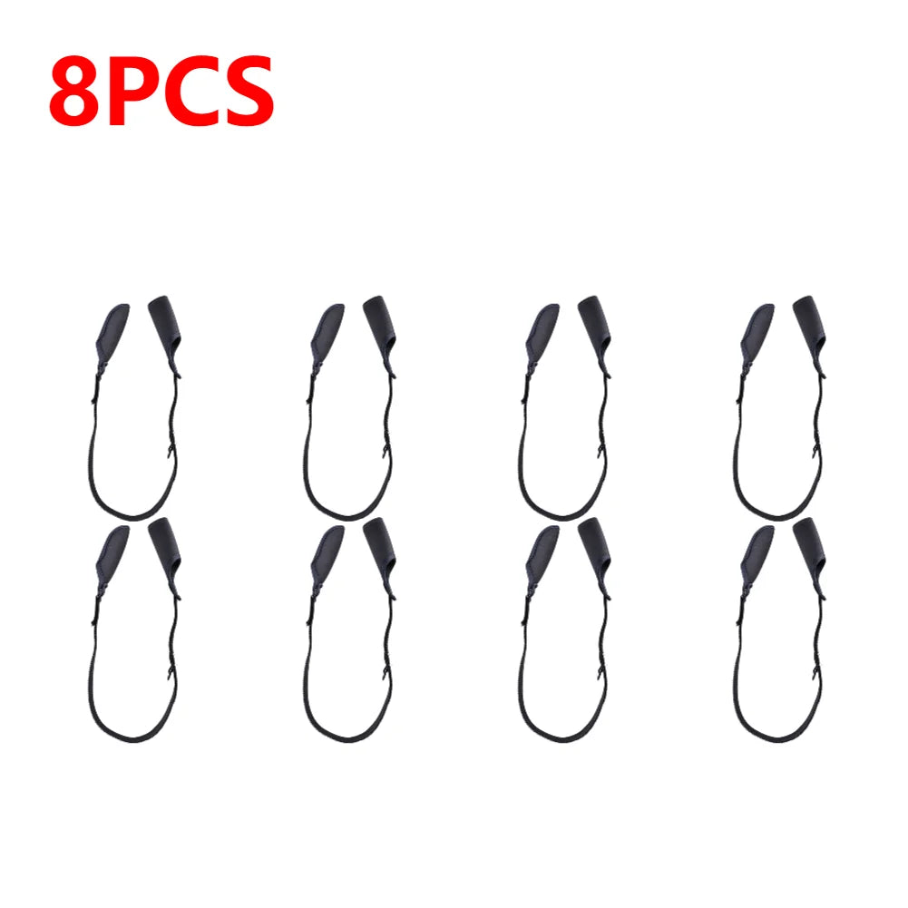 1-10PCS Fishing Rod Protection Sleeves Luya Bundle Rod Belt Adjustable Fishing Rod Sleeves Cover Strap Rod Organizer Fish Tool