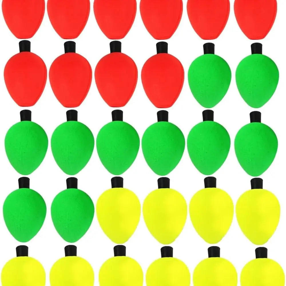 30pcs Foam Fishing Floats - Strike Indicators for Freshwater & Saltwater Fishing