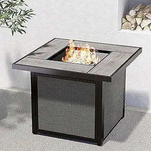 Grand Patio CSA Safety Approved Gas Fire Pit Table 50000 BTU Propane Outdoor