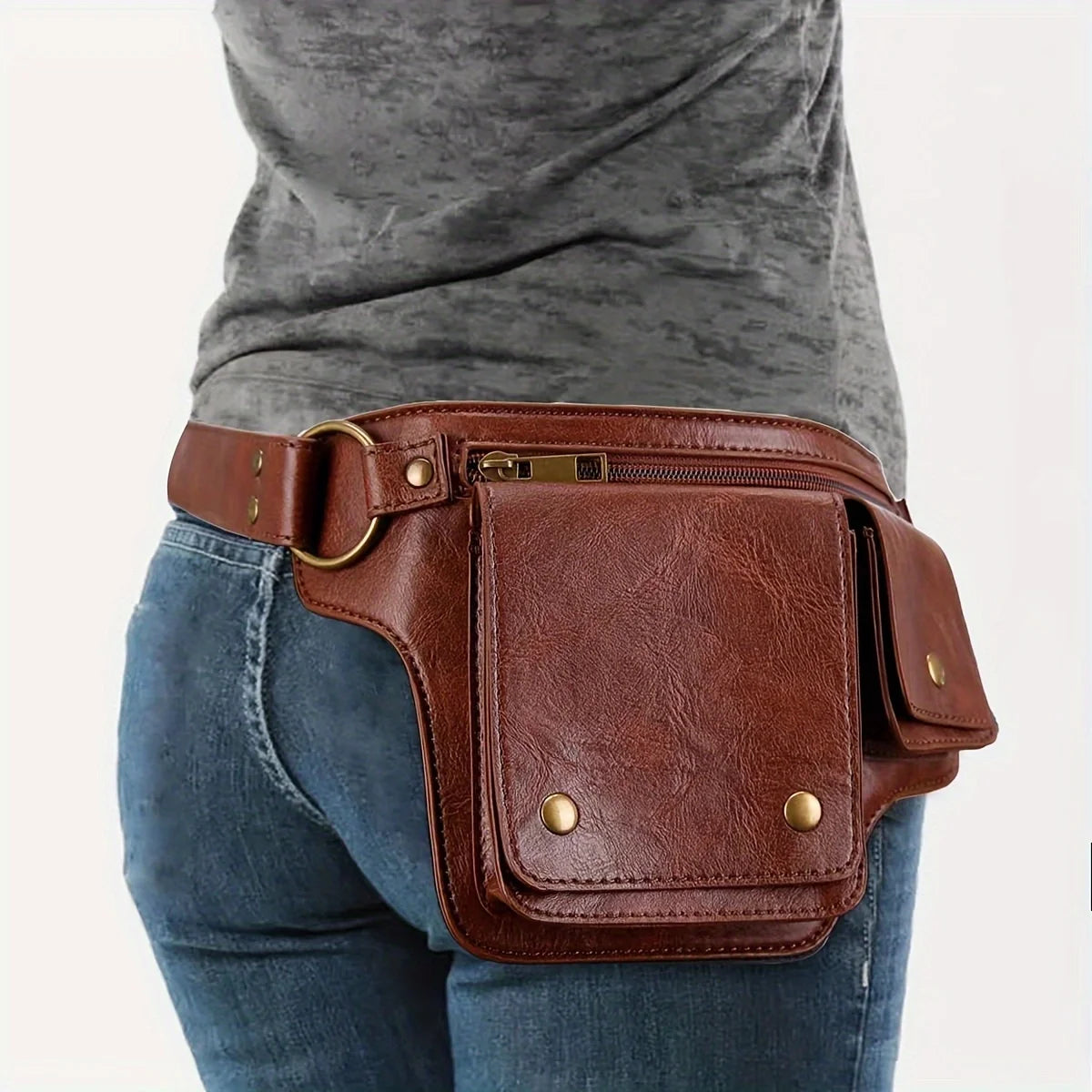 Versatile Outdoor Waist Bag Adjustable Strap Multi Pocket Hip Pack Hiking Camping Travel Daily Use Unisex Casual Storage Pouch