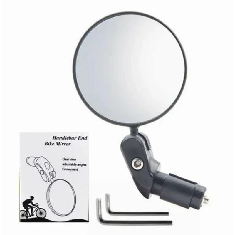 Rear View Mirror Reflector Adjustable Rotatable Handlebar Mirror Clear Rearview Electric Scooter Cycling Bicycle Accessory