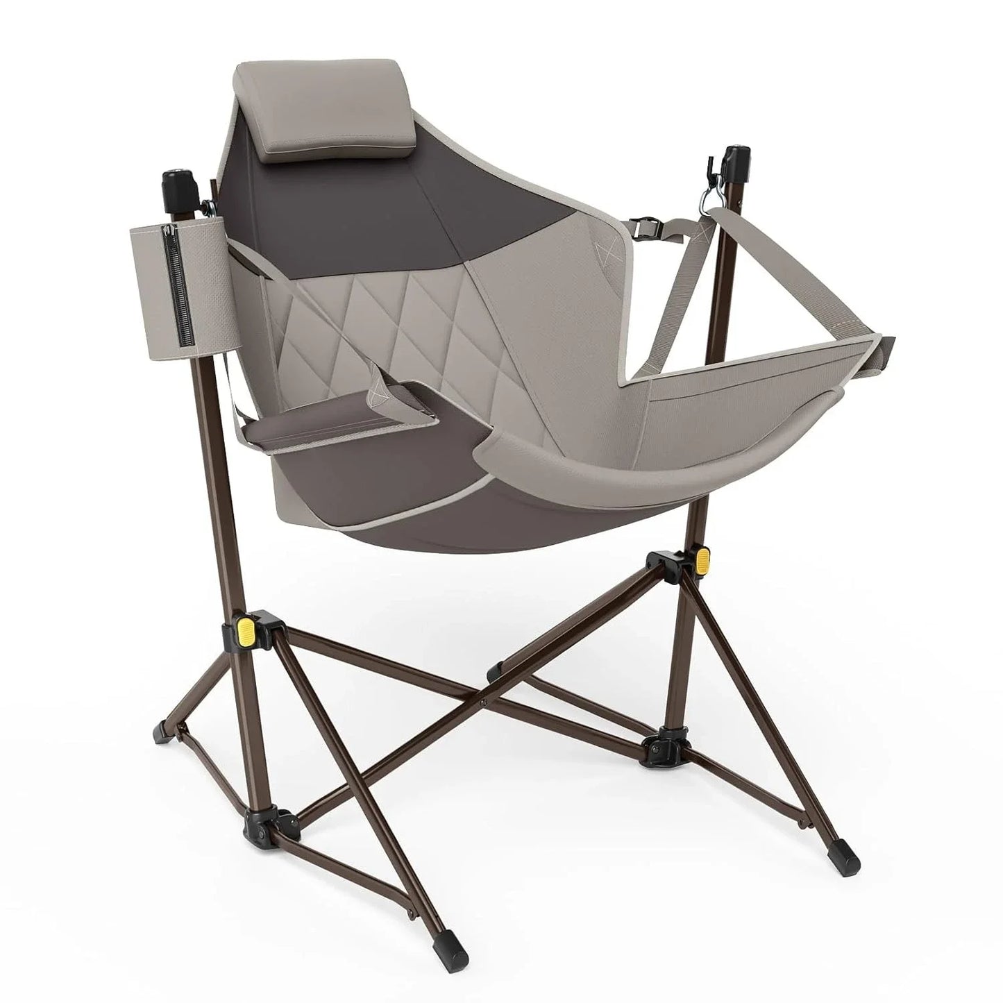 Heavy Duty Folding Hammock Camping Chair with Adjustable Backrest Supports 300lbs, Portable Hammock, Customized