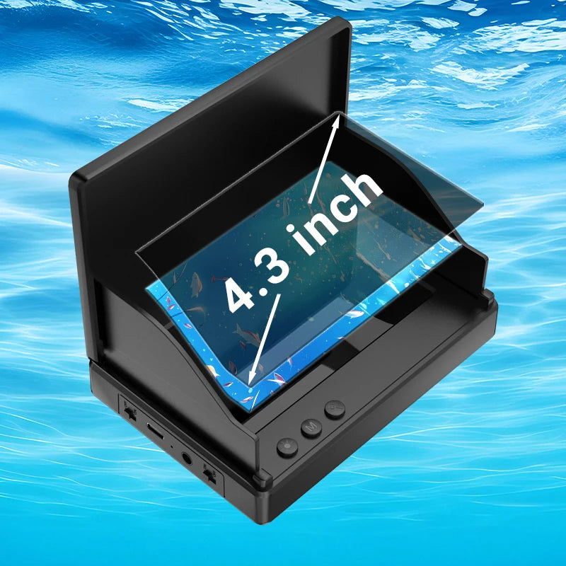 IP68 Waterproof Underwater Fishing Camera With MonitorPortable Fish Finder With Night Vision & Depth Finder For Ice, Lake, Sea