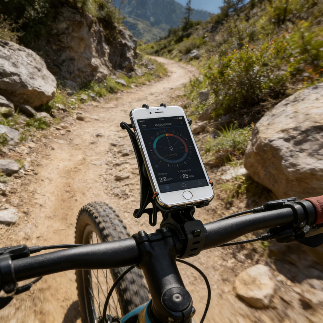 360 Rotating Silicone Bike Phone Holder, Shockproof Universal Mount for Bicycle Motorcycle Handlebar. 13 * 6 * 5
