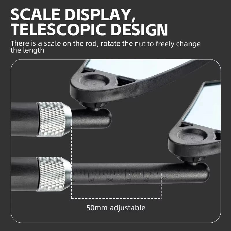 ROCKBROS Local Shipping Universal Bike Rearview Mirror 360° Adjustable Bicycle Mirror For Mountain Road Bike Motorcycle Mirror