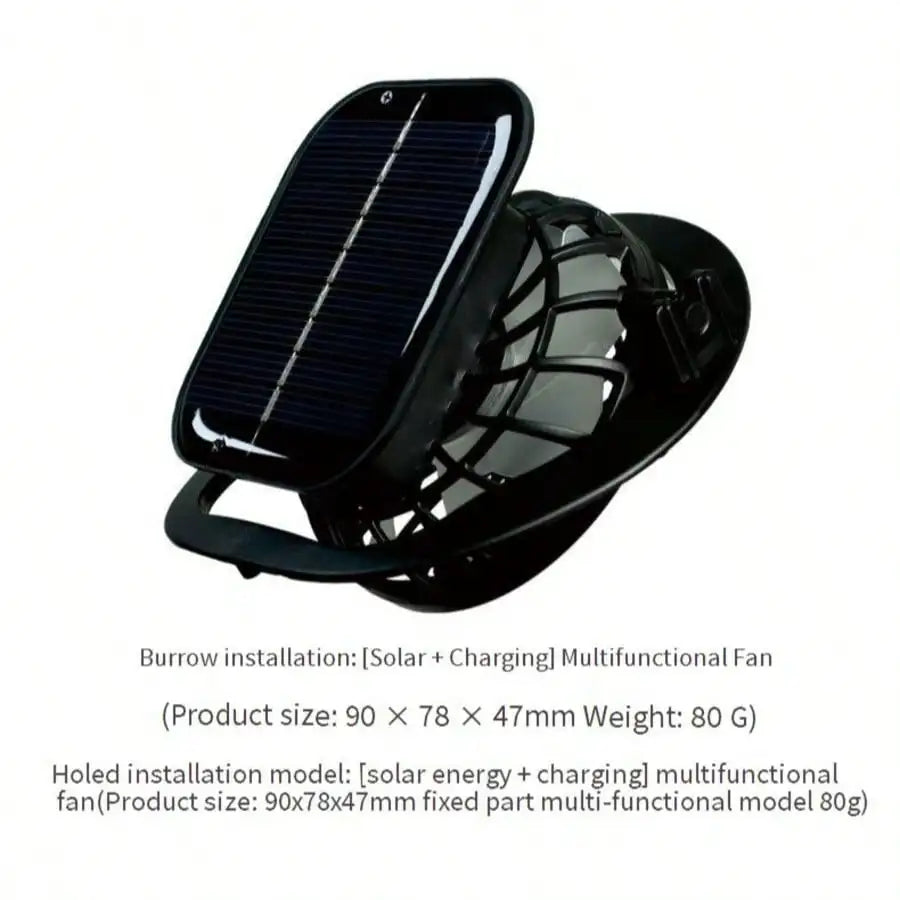 Men's Solar-Powered Cooling Fishing Hat with Fan UV Protection Wide Brim Adjustable Breathable Sun Hat for Outdoor Activities