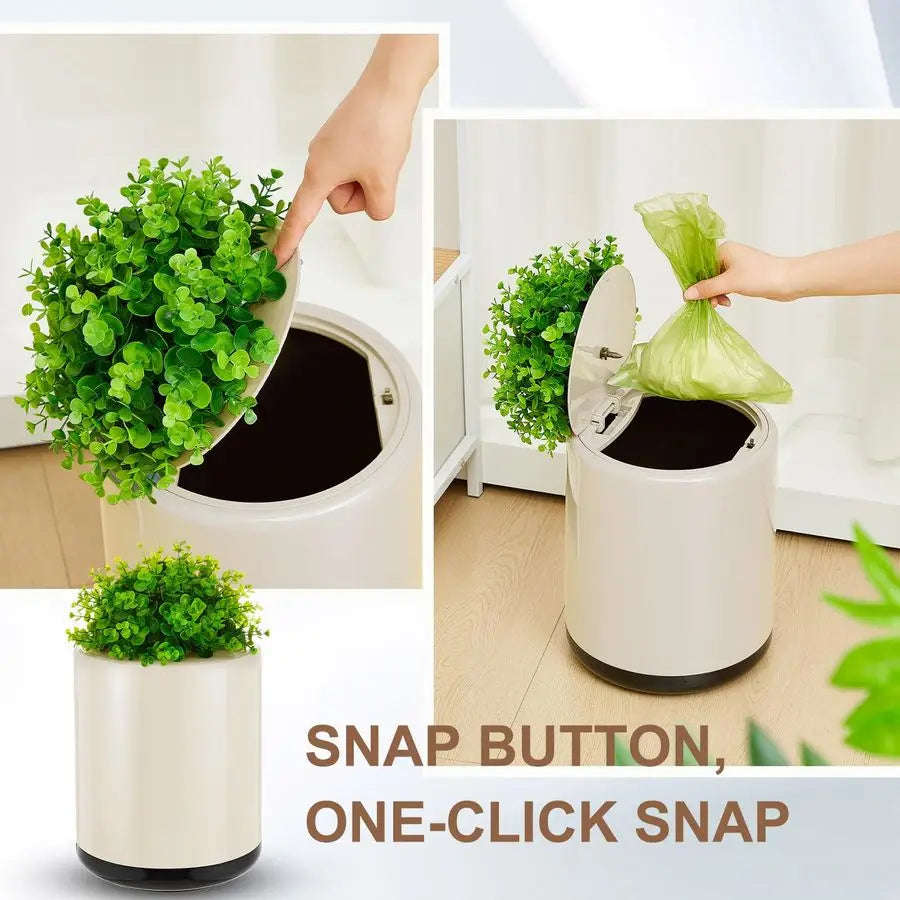 Poop Trash Can Outside 13 L 3. 4 Gal Dog Waste Trash Can with Lid, PlantStyled, DoubleLayer Design, Outdoor Garbage Container fo