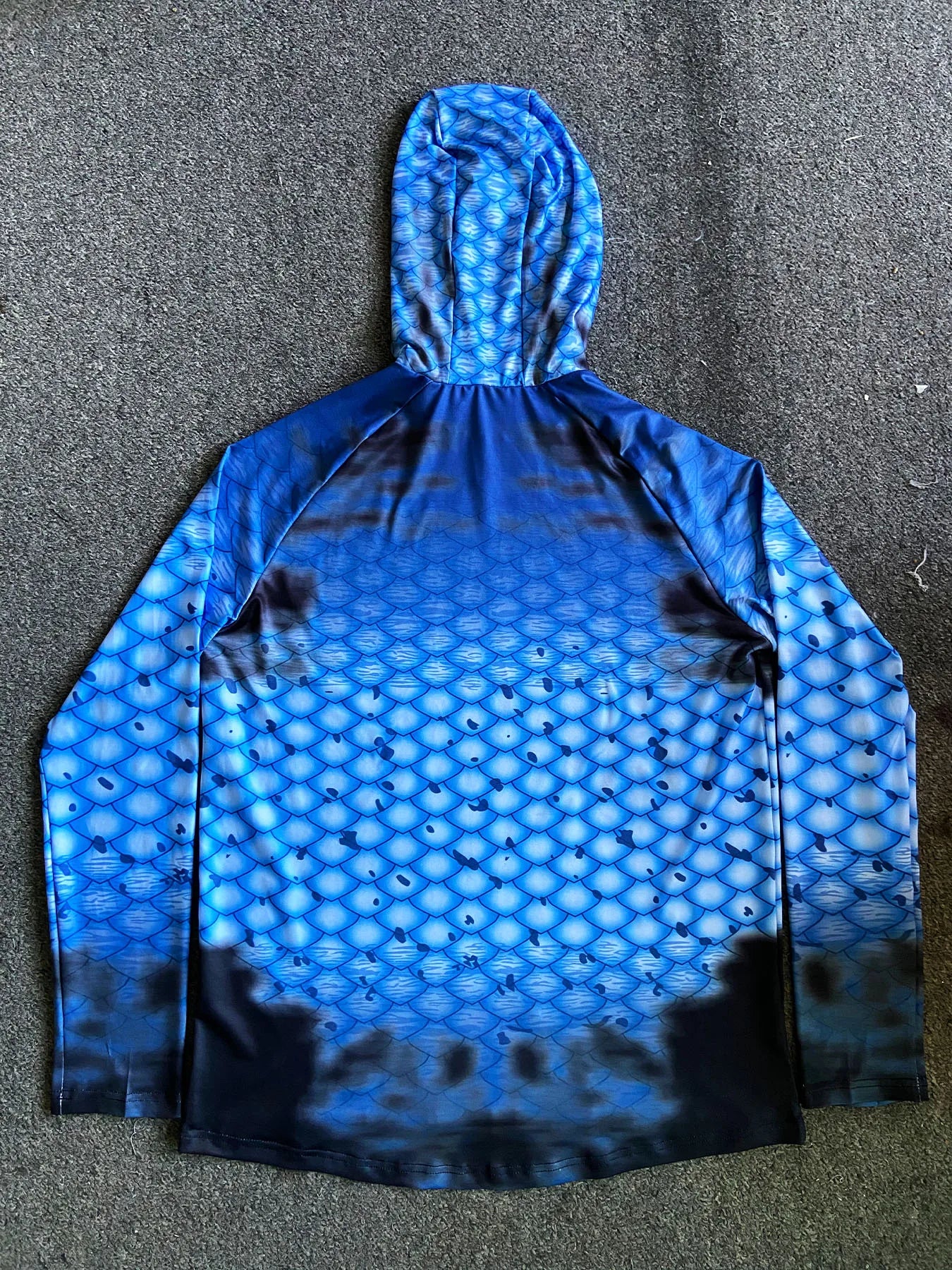Men's Fishing Hoodie Shirt Long Sleeve with Mask, UV UPF 50+ Shirts Quick Dry, Lightweight & Breathable for Fishing, Beach, Lake