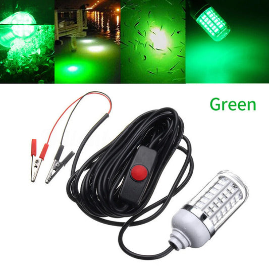 108 LEDs Night Fishing Light 12V-24V Ultra Bright Underwater LED Light Lamp Lure Bait Fish Finder Attracts Prawns Squid Krills