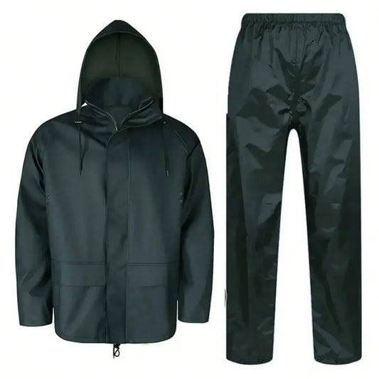 New Thickened Rain Suit For Men Women Waterproof Heavy Duty Rain Gear, Outdoor Work Fishing Jacket Trouser Raincoats For Fishin