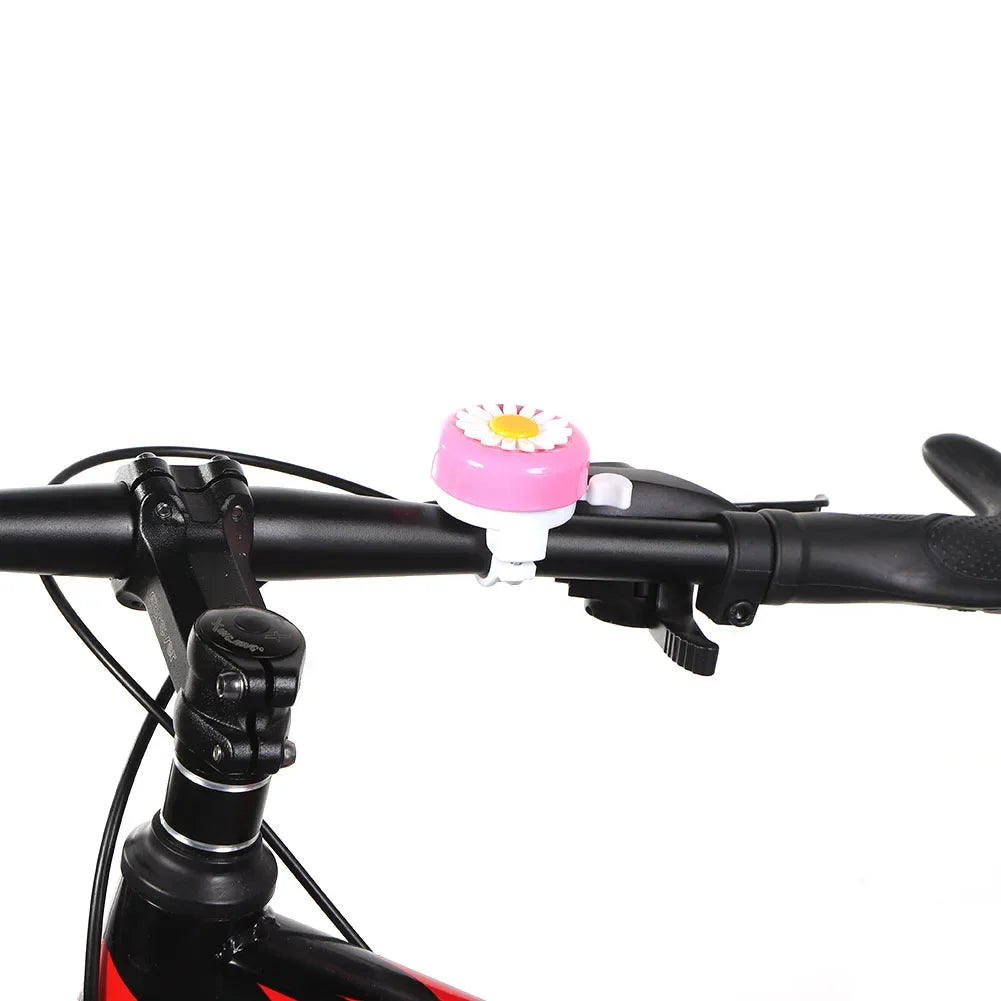 Kids Bicycle Bell Handlebars Boys Girls Cycling Ring Riding Alarm Horns Bike Daisy Flower Safety Warning Cycling Accessories