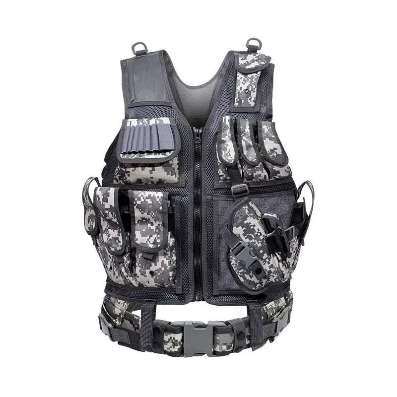 Molle Tactical Vest Adjustable For Security Airsoft CS War Games