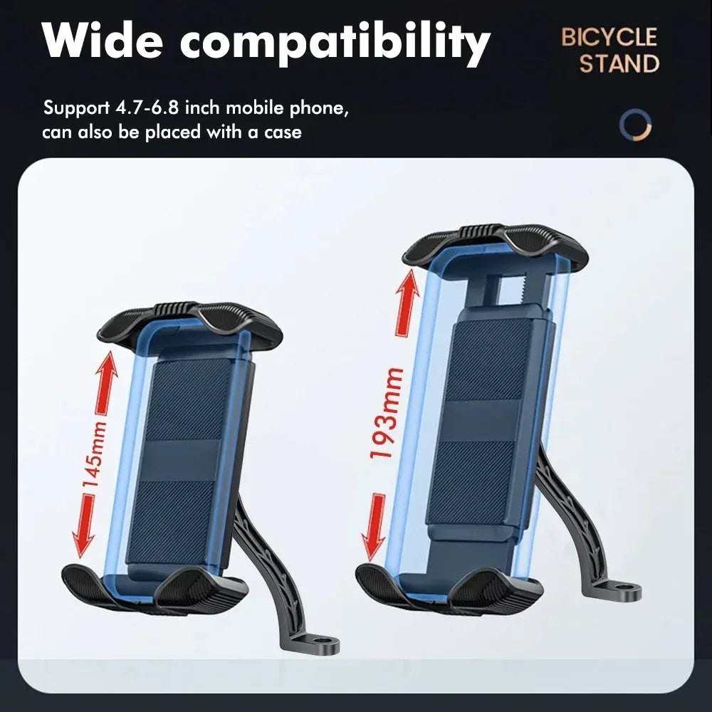 Anti-slip Shockproof Mount Stand Universal Adjustable Bicycle Phone Holder Motorcycle GPS Navigation Bracket For All Smartphones