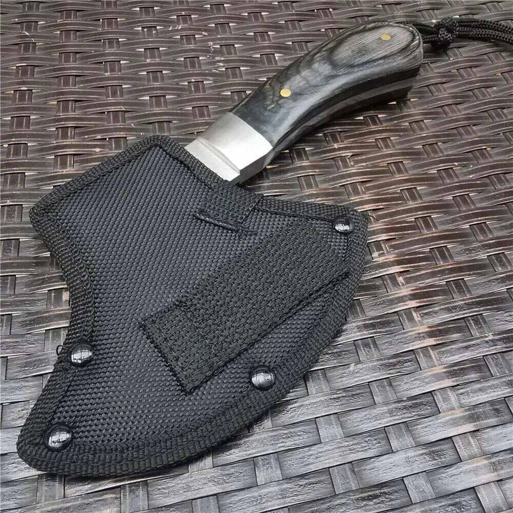 8.7" SURVIVAL TOMAHAWK THROWING AXE GUT HOOK Combat Tactical Hunting Hatchet Ax
