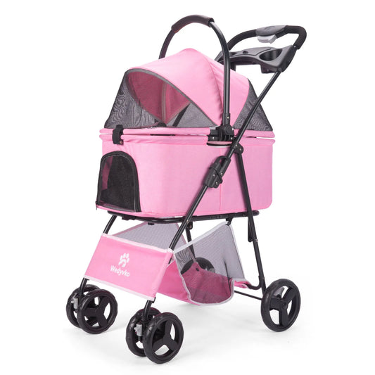 3-In-1 Pet Stroller With Removable Carrier All-Terrain Waterproof