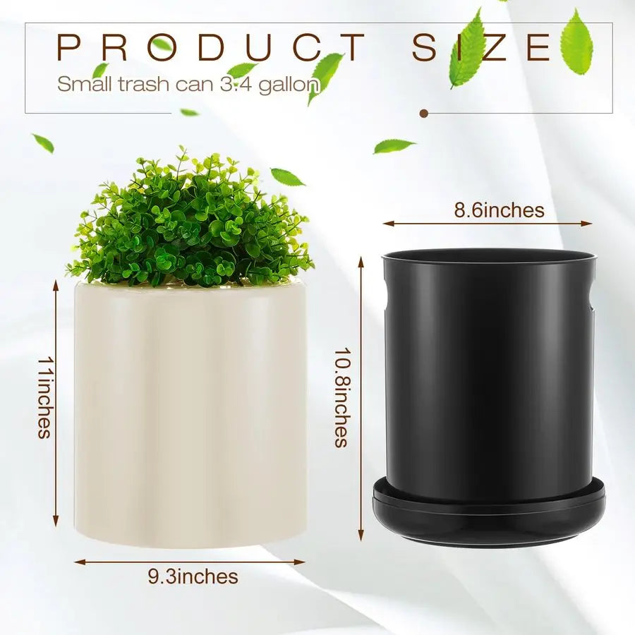 Poop Trash Can Outside 13 L 3. 4 Gal Dog Waste Trash Can with Lid, PlantStyled, DoubleLayer Design, Outdoor Garbage Container fo