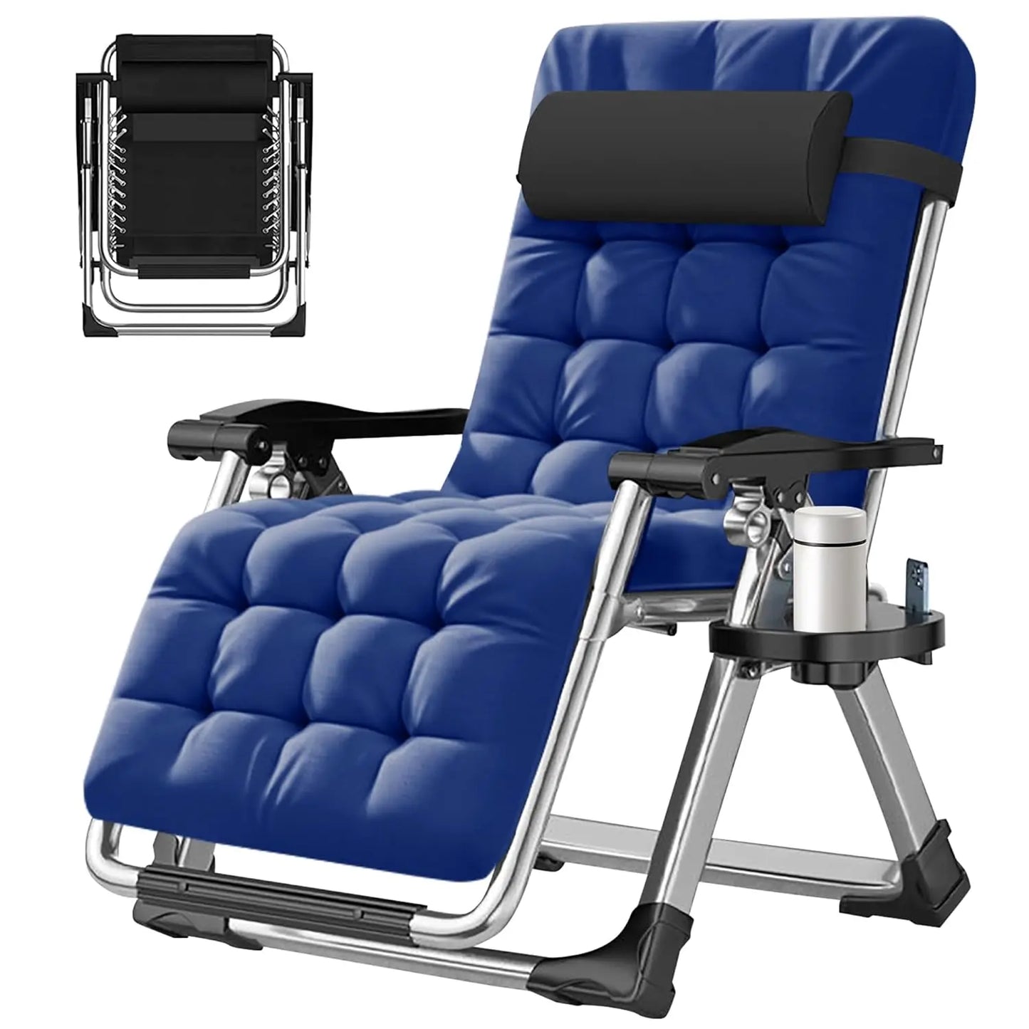 Zero Gravity Chair,Premium Outdoor Lawn Folding Lounge Chairs,Sturdy Adjustable Reclining Patio Chairs with, Customized