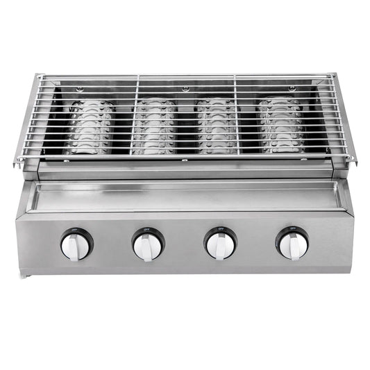 Gas BBQ Grill Stainless Steel Four Burner For Outdoor Cooking