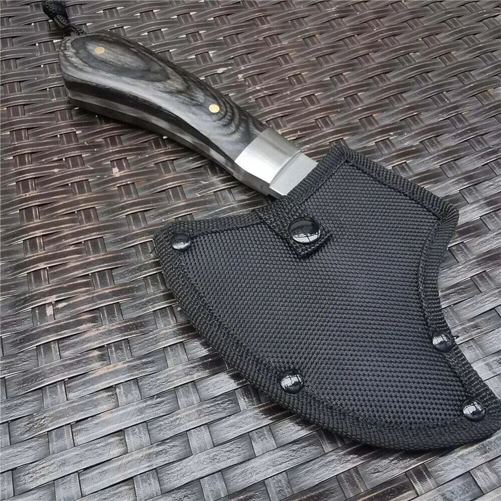 8.7" SURVIVAL TOMAHAWK THROWING AXE GUT HOOK Combat Tactical Hunting Hatchet Ax