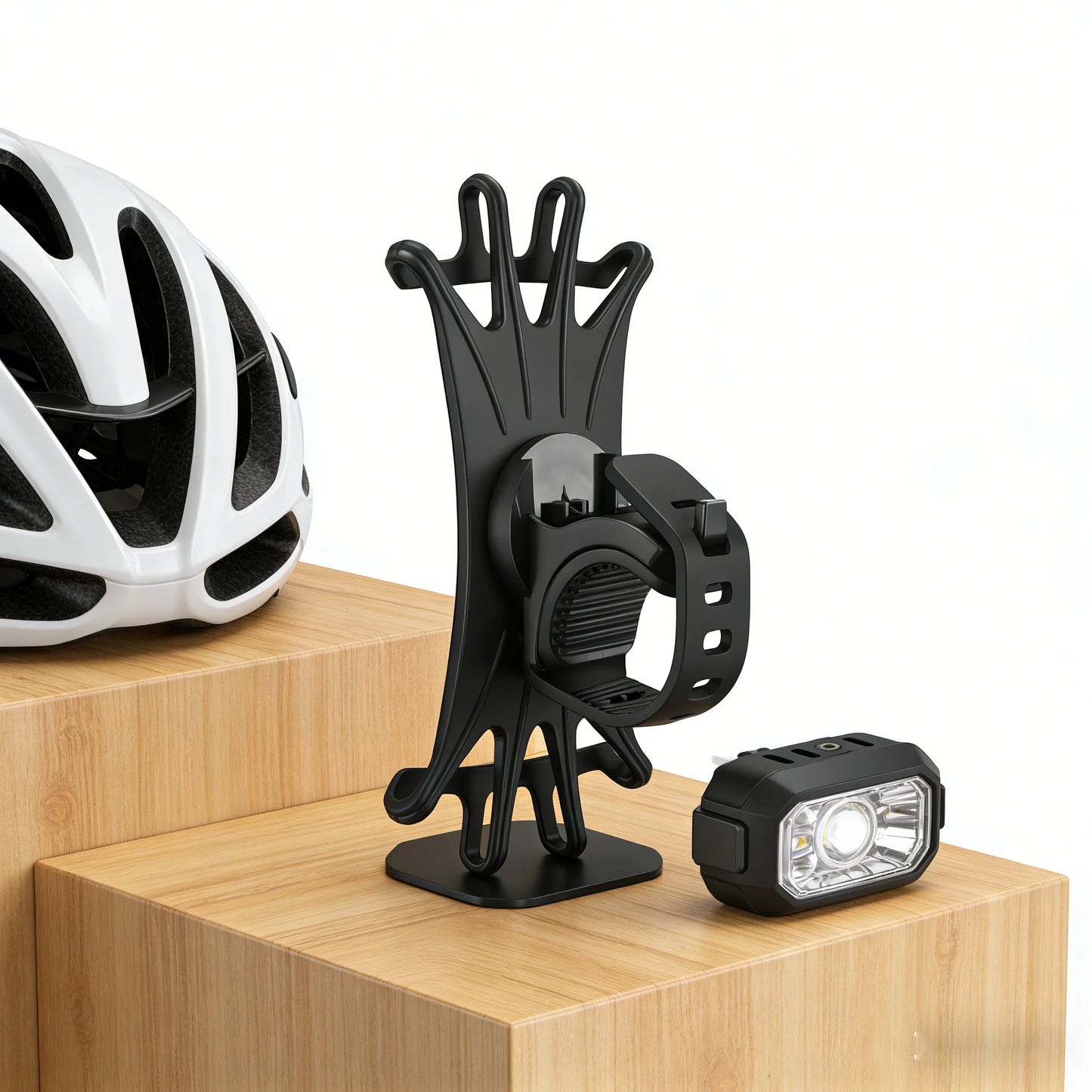 360 Rotating Silicone Bike Phone Holder, Shockproof Universal Mount for Bicycle Motorcycle Handlebar. 13 * 6 * 5