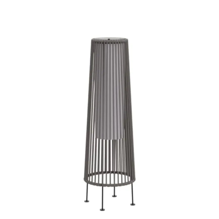 Outdoor Floor Solar Light 2-Pack Wicker Solar Patio Lamp Waterproof Outside Deck Lamp for Porch Yard Garden Lawn Decorations -