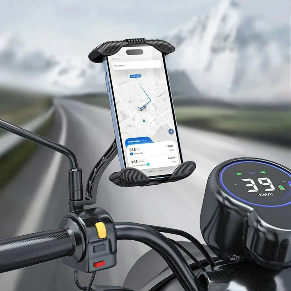 Anti-slip Shockproof Mount Stand Universal Adjustable Bicycle Phone Holder Motorcycle GPS Navigation Bracket For All Smartphones