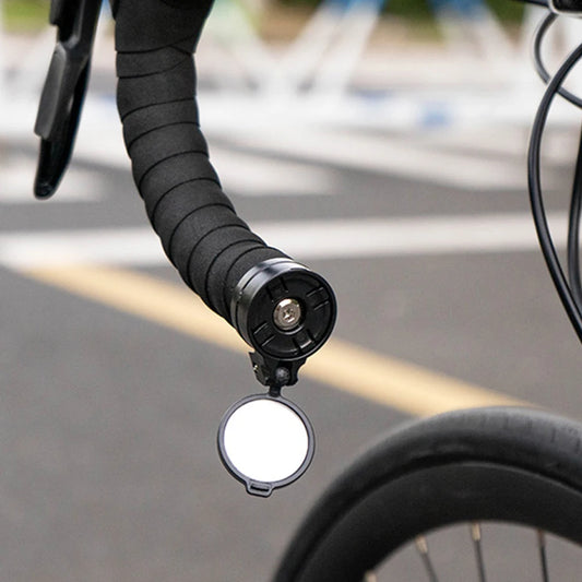 Bicycle Rearview Mirror HD Cycling Handlebar Convex Mirror Universal Riding Handlebar End Rearview Mirror for Outdoor Sports