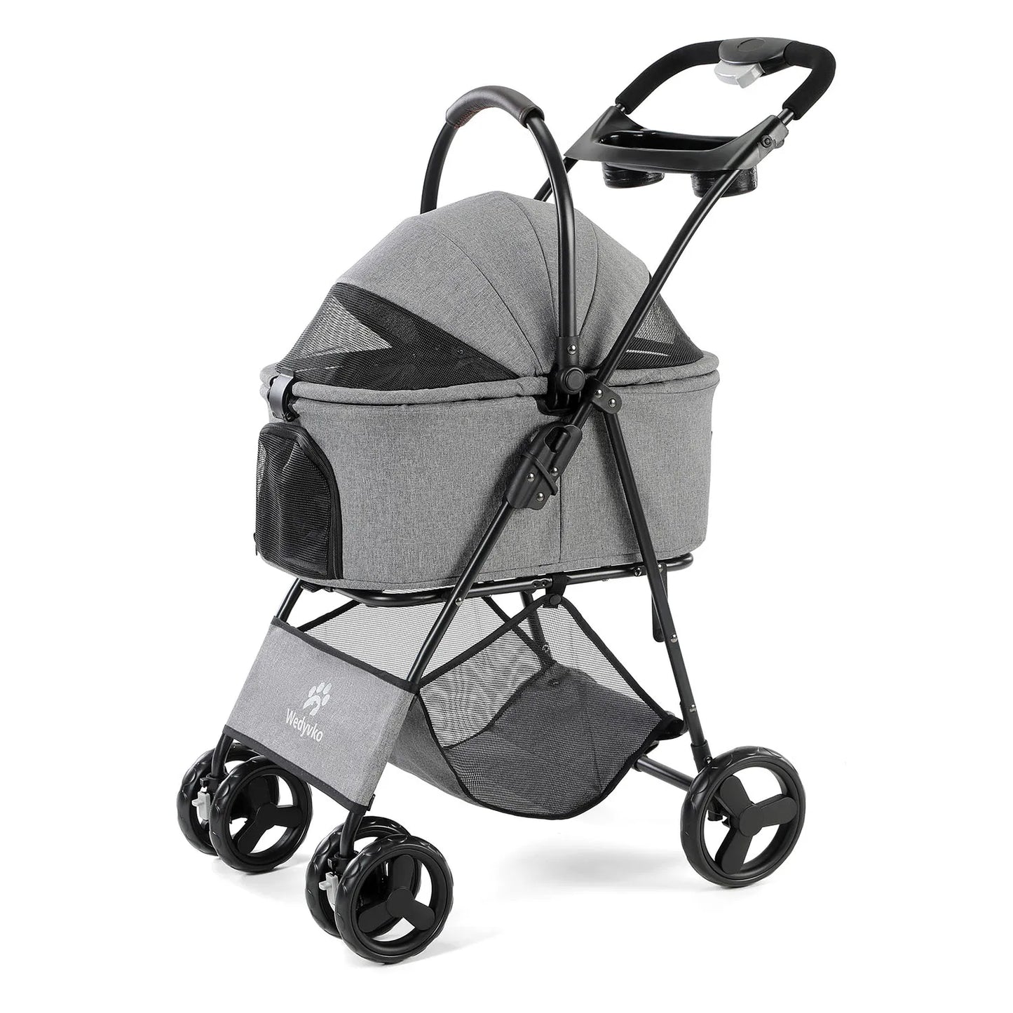 3-In-1 Pet Stroller With Removable Carrier All-Terrain Waterproof