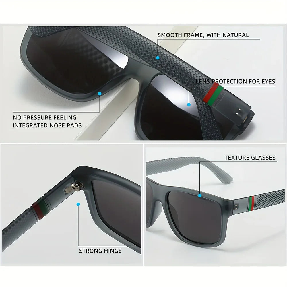 1/2PCS Polarized Sunglasses Brand Designer Vintage Sunglasses Man Fashionable Driving Sun Glasses Eyewear