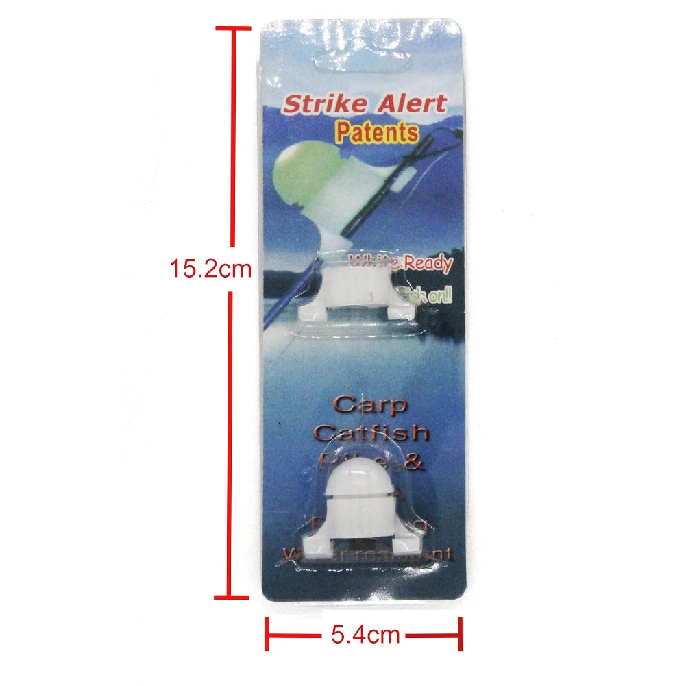 Electronic Fishing Rod Tip Clip Bell Plastic Sea Rod Light Alarm Smart Reminder Bite Alarm for Outdoor Daytime Night Fishing