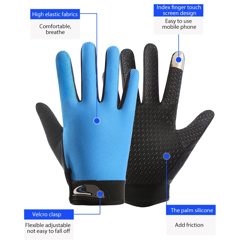 Full Finger Fishing Gloves For Men Women Breathable Anti Slip Touchscreen