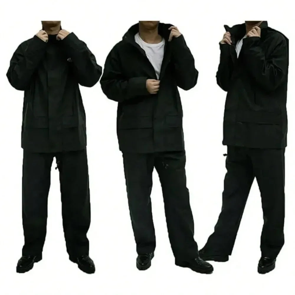 New Thickened Rain Suit For Men Women Waterproof Heavy Duty Rain Gear, Outdoor Work Fishing Jacket Trouser Raincoats For Fishin
