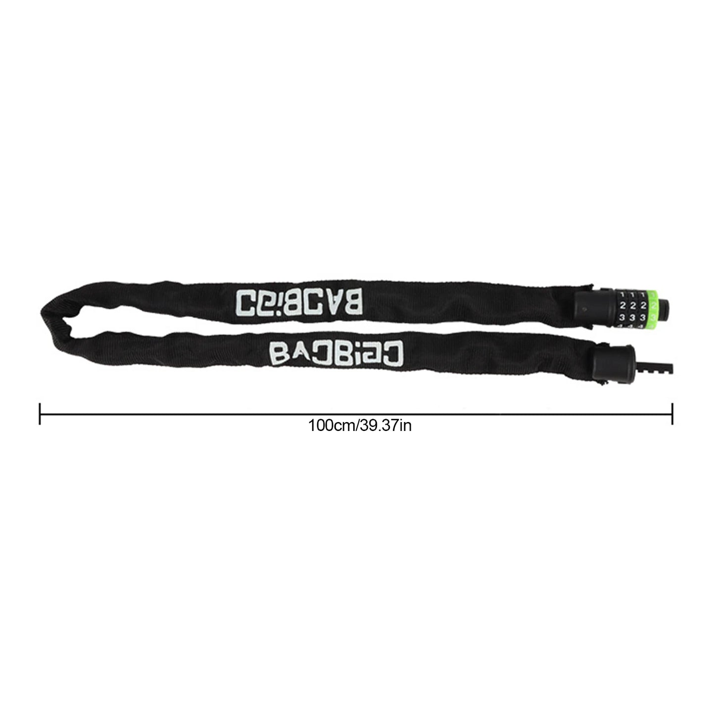 Heavy Duty Anti Cut Bicycle Lock with Password Braided Steel Cable Rustproof Waterproof Bike Chain Lock for Cycling Outdoor